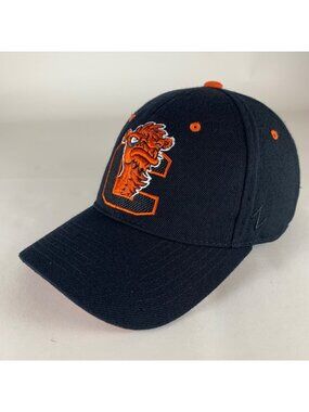 Campbell Camels NCAA Black Zephyr Fitted Hat Mens 7 3/8